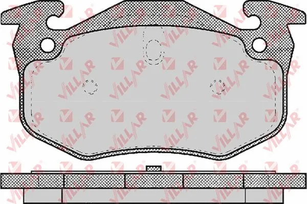 Brake Pad Set, disc brake (626.0582)