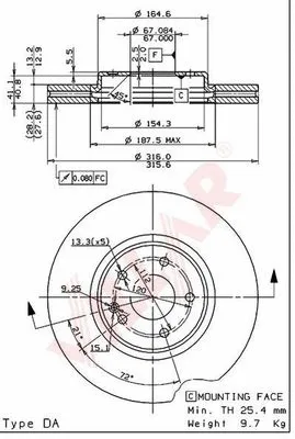 Brake Disc (628.2165)