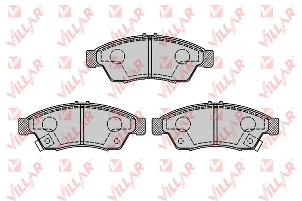 Brake Pad Set, disc brake (626.0852)