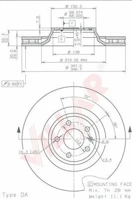 Brake Disc (628.1880)