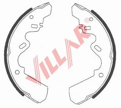 Brake Shoe Set (629.0745)