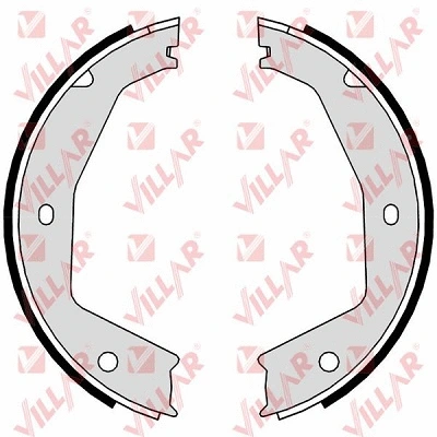 Brake Shoe Set, parking brake (629.0241)