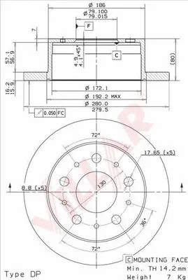 Brake Disc (628.2038)
