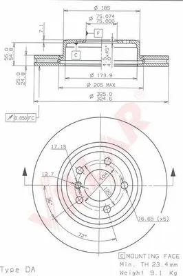 Brake Disc (628.1428)