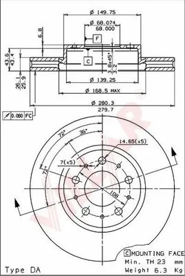Brake Disc (628.1614)