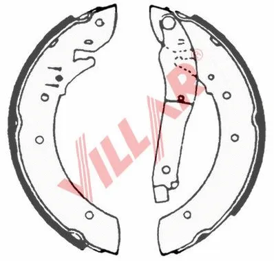 Brake Shoe Set (629.0568)