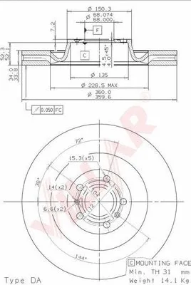 Brake Disc (628.2186)