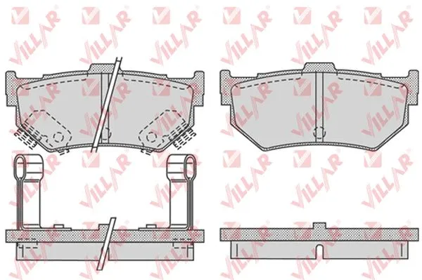 Brake Pad Set, disc brake (626.0751)