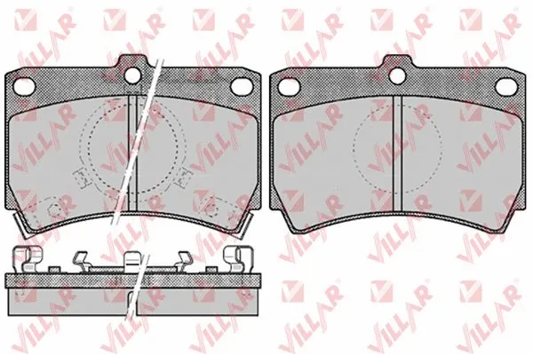 Brake Pad Set, disc brake (626.0587)