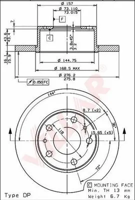 Brake Disc (628.1514)