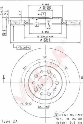 Brake Disc (628.2008)