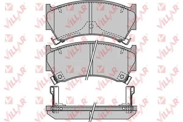 Brake Pad Set, disc brake (626.1101)