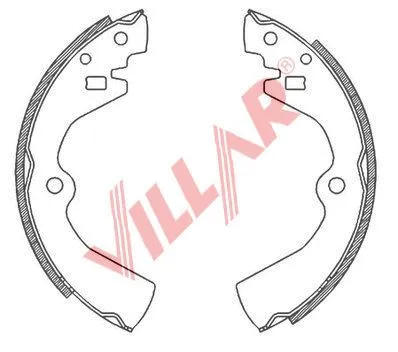 Brake Shoe Set (629.0809)