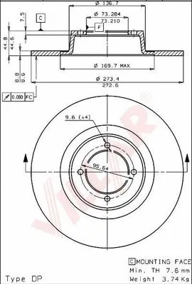 Brake Disc (628.1724)