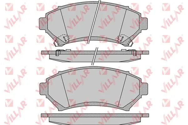 Brake Pad Set, disc brake (626.1054)