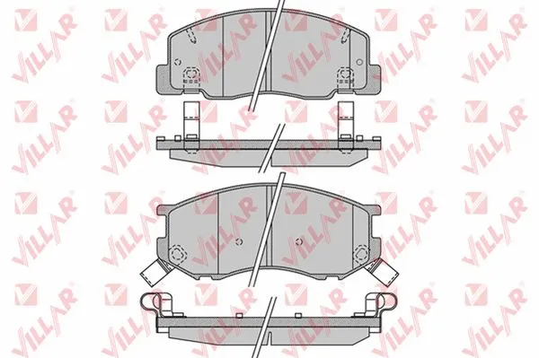 Brake Pad Set, disc brake (626.1021)