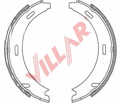 Brake Shoe Set, parking brake (629.0747)