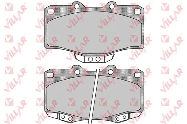 Brake Pad Set, disc brake (626.1117)