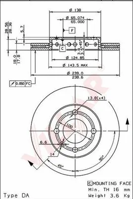 Brake Disc (628.0665)