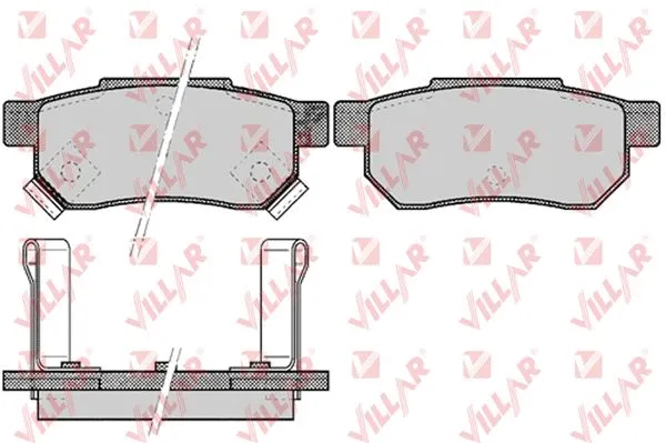 Brake Pad Set, disc brake (626.0506)