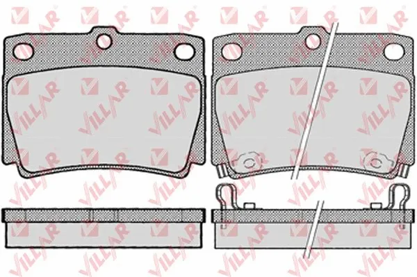 Brake Pad Set, disc brake (626.1029)