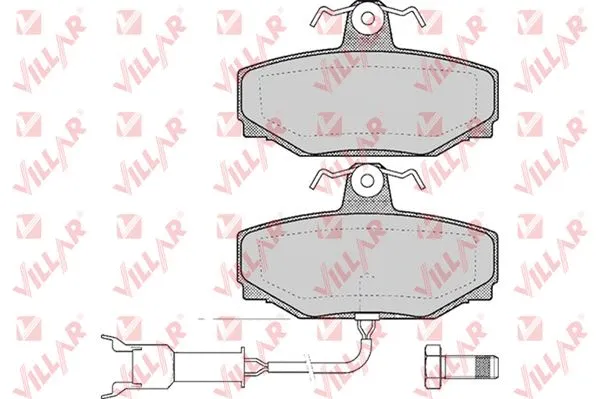 Brake Pad Set, disc brake (626.0338)