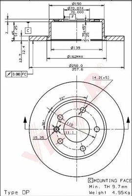 Brake Disc (628.1051)
