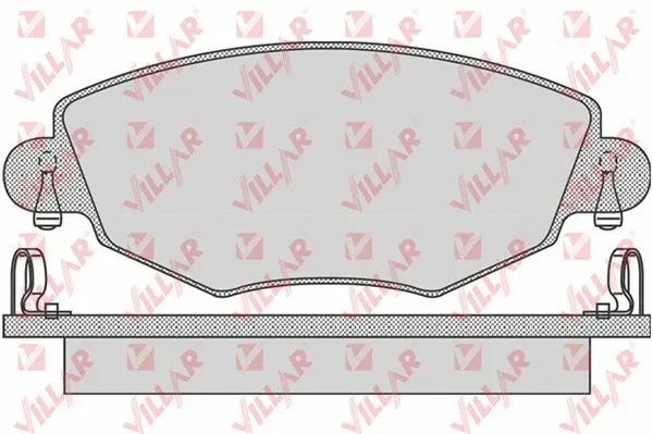Brake Pad Set, disc brake (626.0865)
