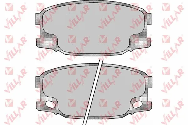 Brake Pad Set, disc brake (626.0893)
