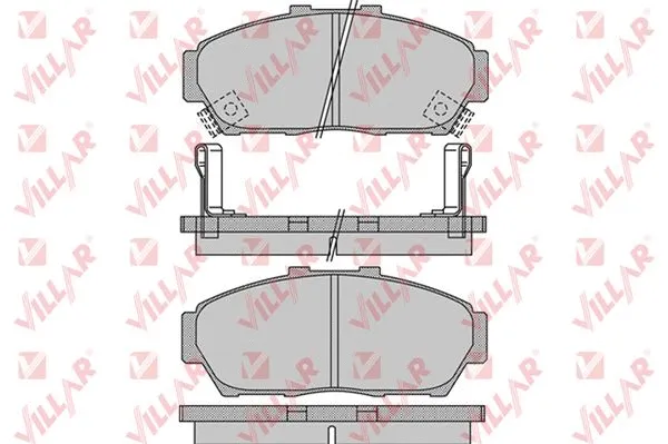 Brake Pad Set, disc brake (626.0993)