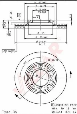 Brake Disc (628.1355)