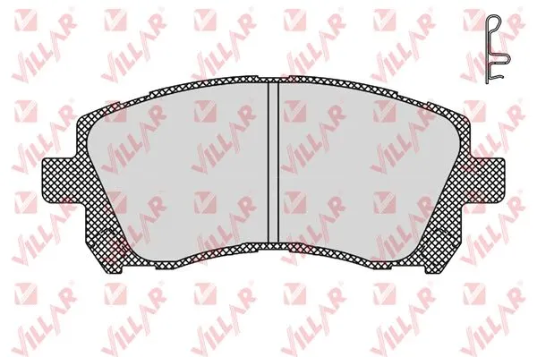 Brake Pad Set, disc brake (626.0713)