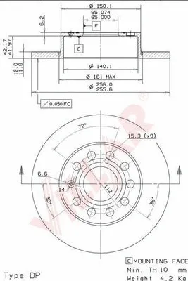 Brake Disc (628.1816)
