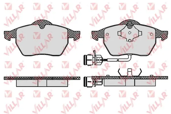 Brake Pad Set, disc brake (626.0453)