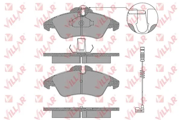 Brake Pad Set, disc brake (626.1304)