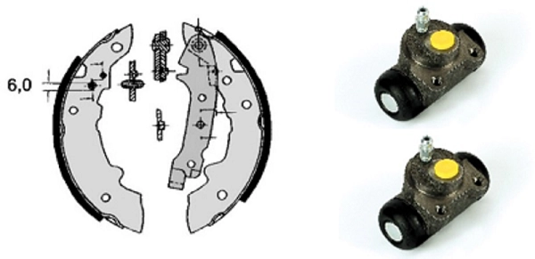 Brake Shoe Set (608.7847)