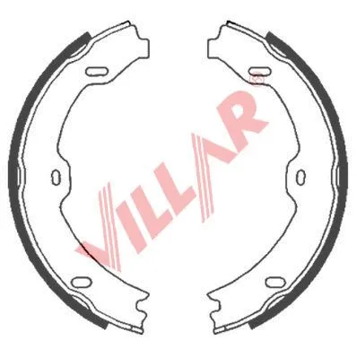 Brake Shoe Set, parking brake (629.0853)