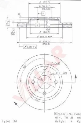Brake Disc (628.1506)