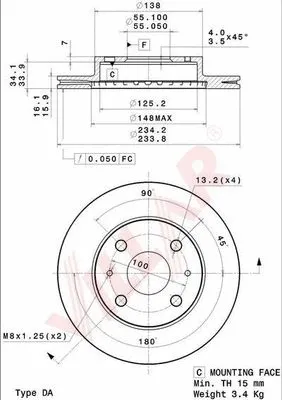 Brake Disc (628.2088)