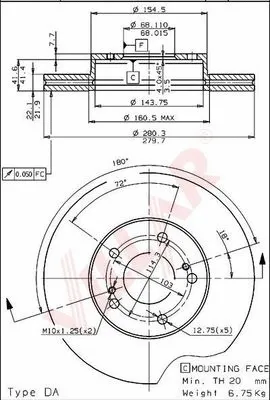 Brake Disc (628.1307)
