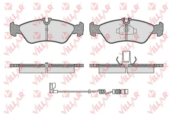 Brake Pad Set, disc brake (626.1611A)
