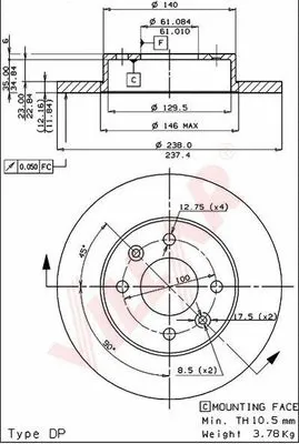 Brake Disc (628.0532)