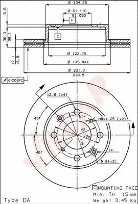 Brake Disc (628.1931)