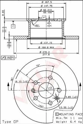 Brake Disc (628.1749)