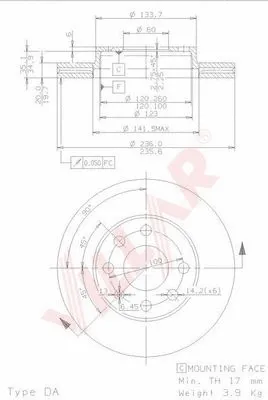Brake Disc (628.0482)