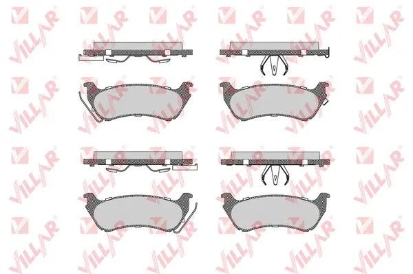 Brake Pad Set, disc brake (626.1065)