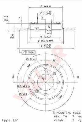 Brake Disc (628.0502)