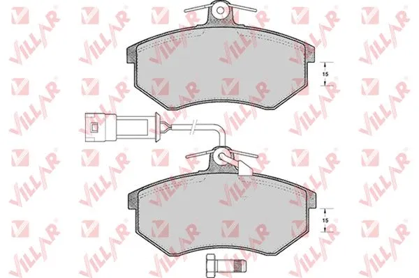 Brake Pad Set, disc brake (626.0221)