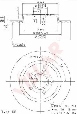 Brake Disc (628.2043)