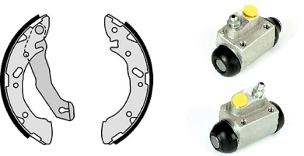 Brake Shoe Set (608.8154)
